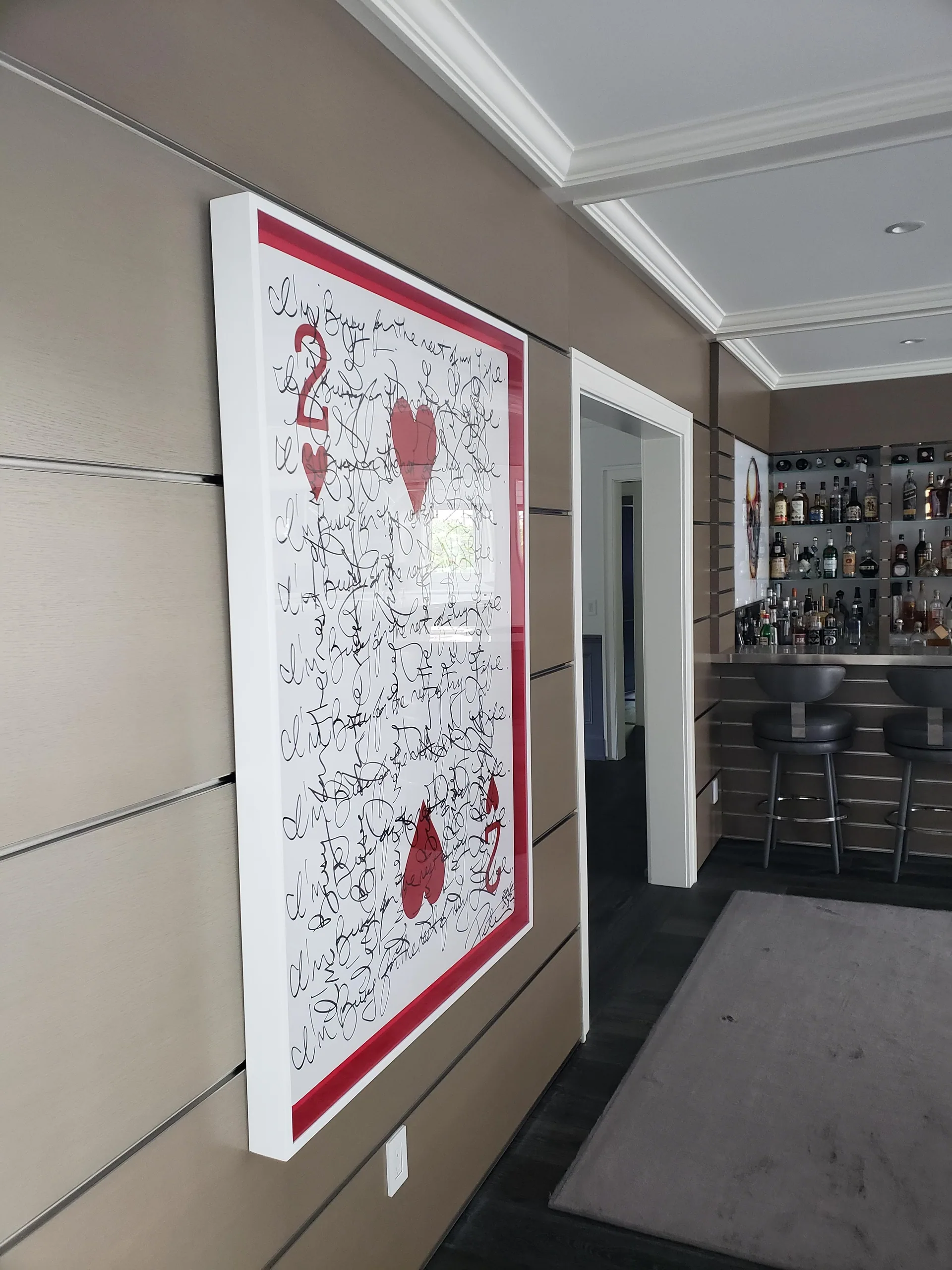 Custom wine cellar and display