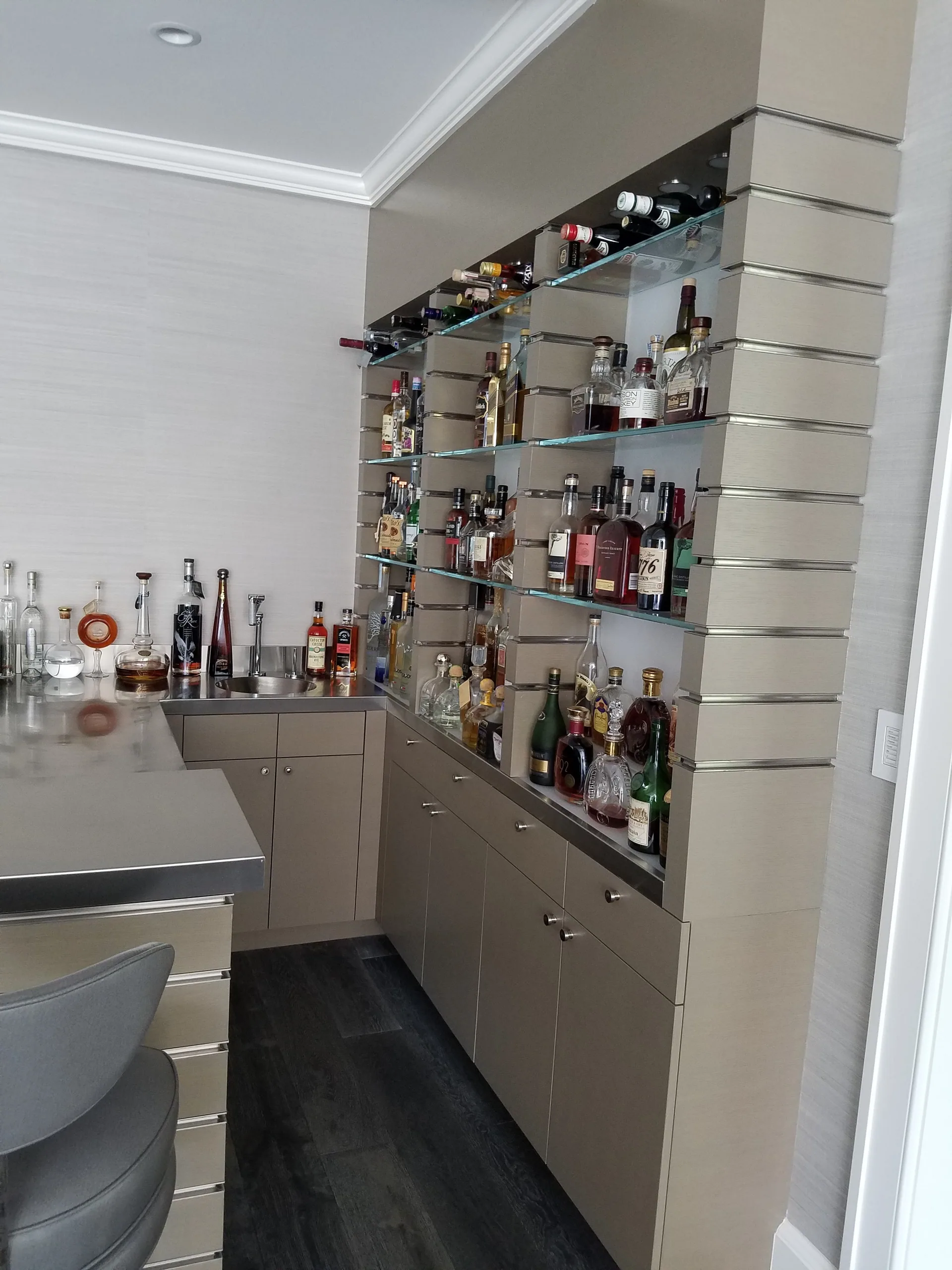 Cream Master Bath Vanity