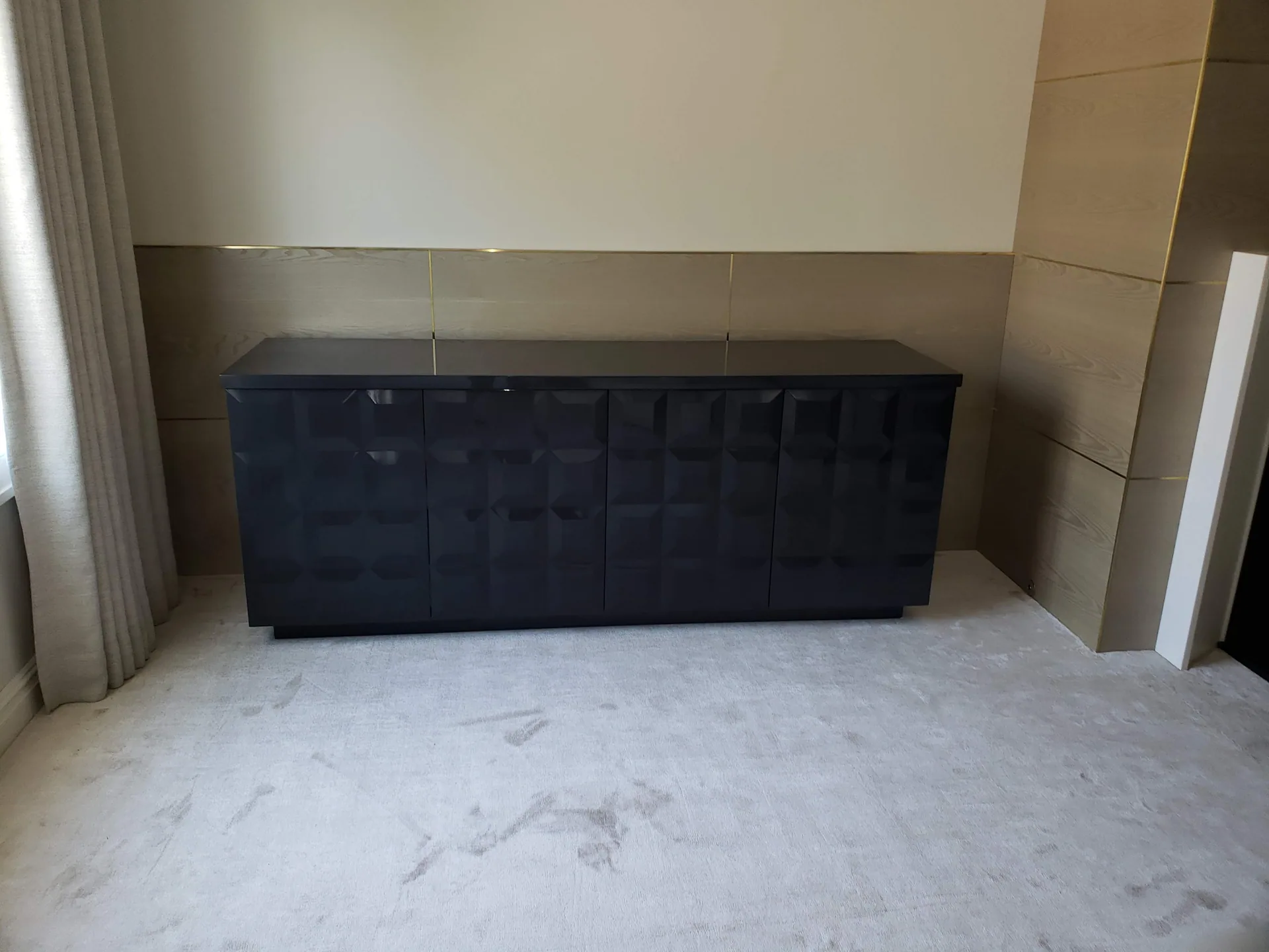 Geometric Lacquered Sideboard