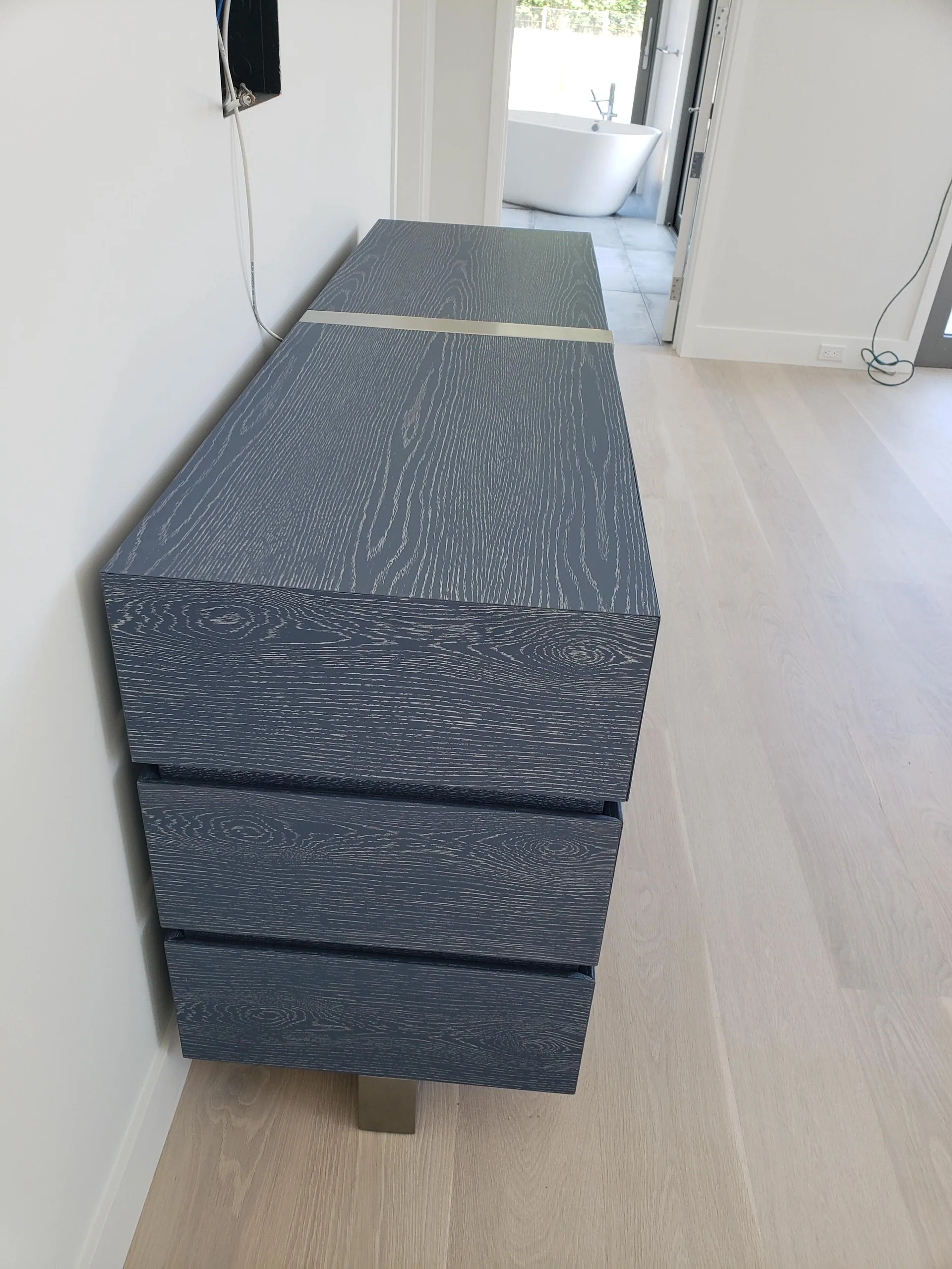 Gray Painted Sideboard