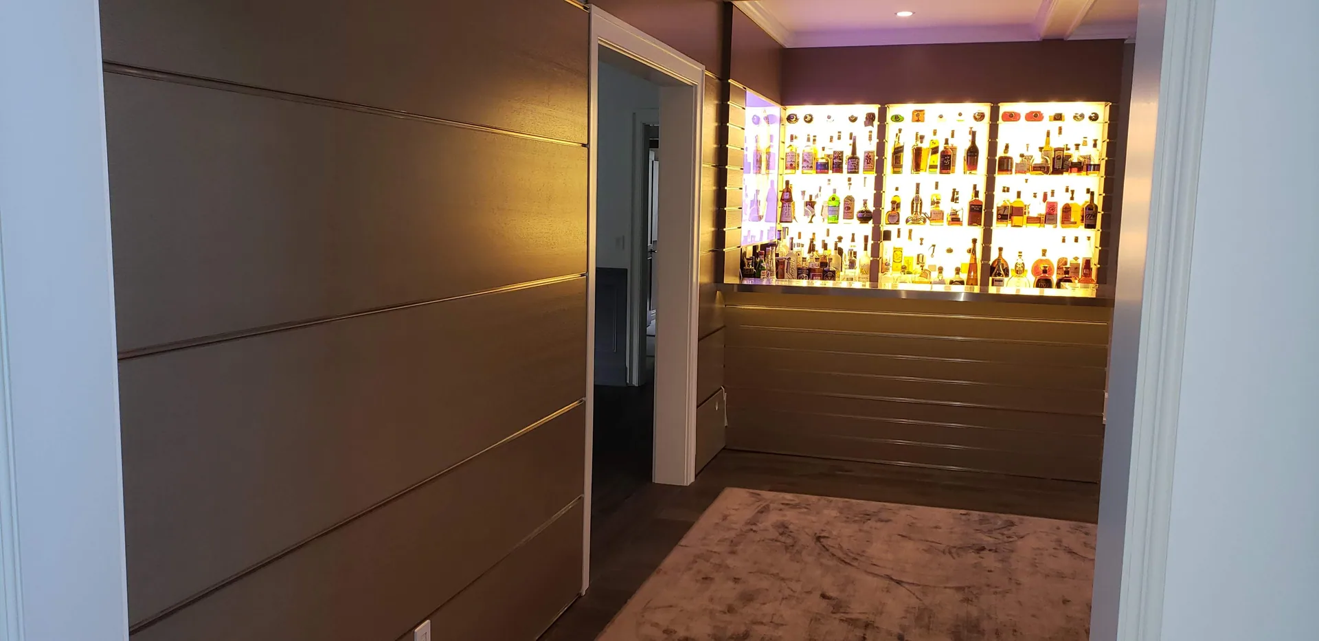 Gray Modern Shelving Wall — gallery 1