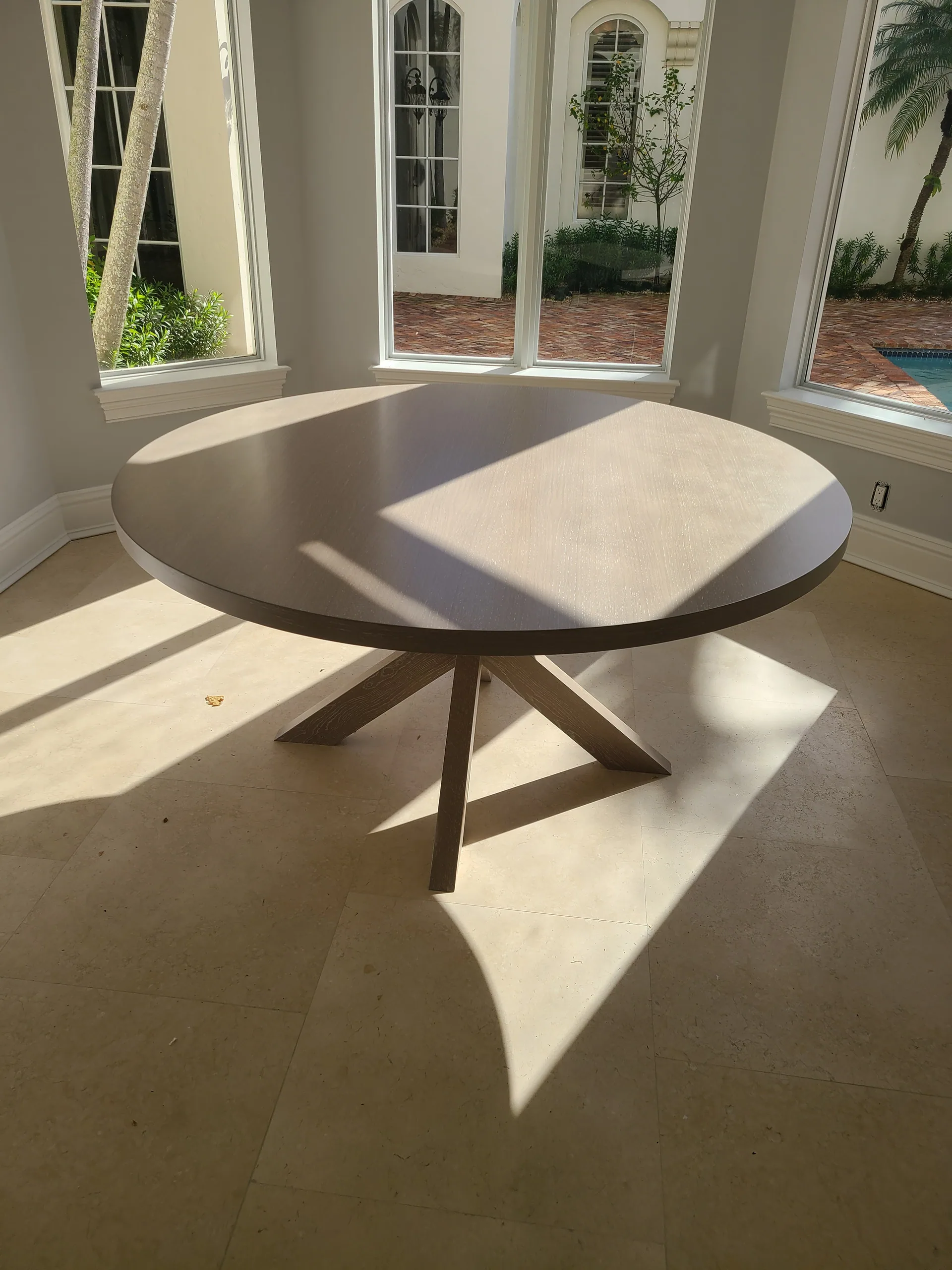 Oak Pedestal Dining Table