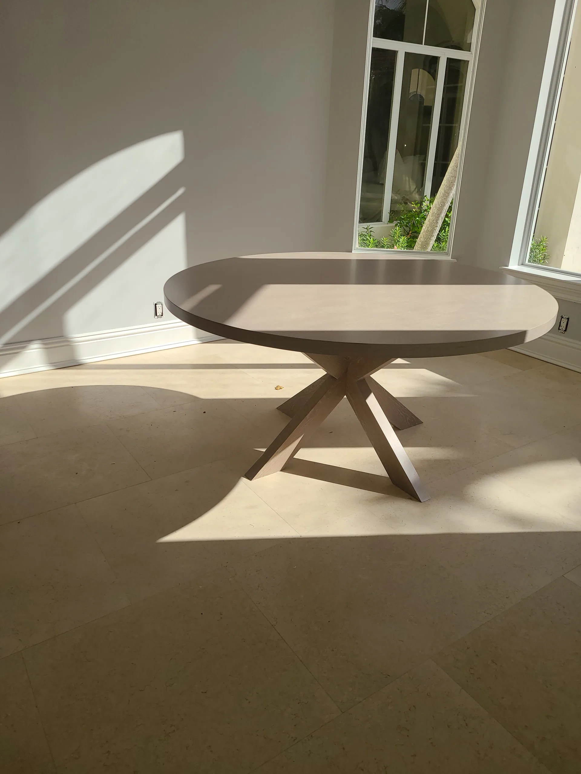 Oak Pedestal Dining Table — gallery 5