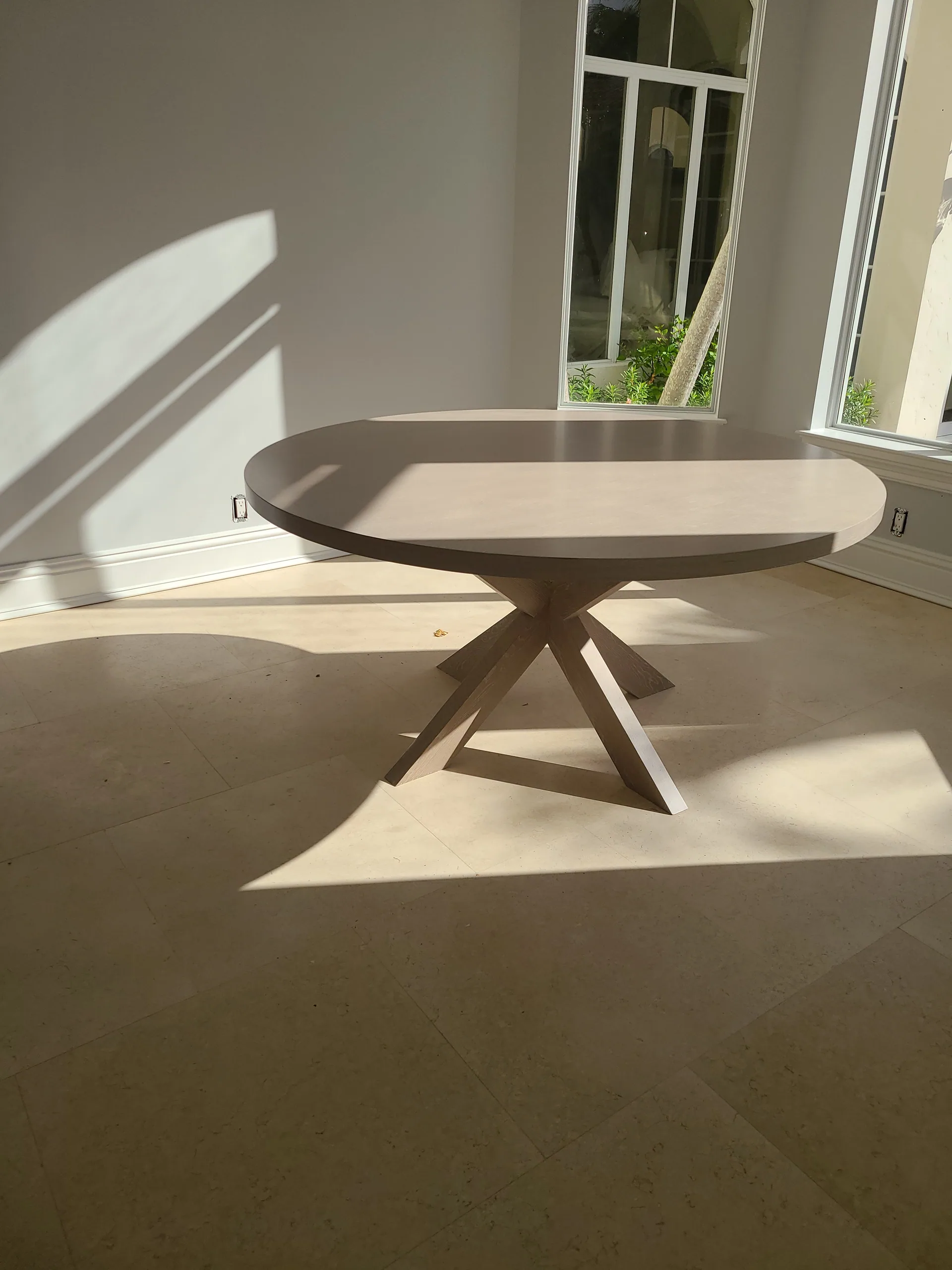 Oak Pedestal Dining Table — gallery 6