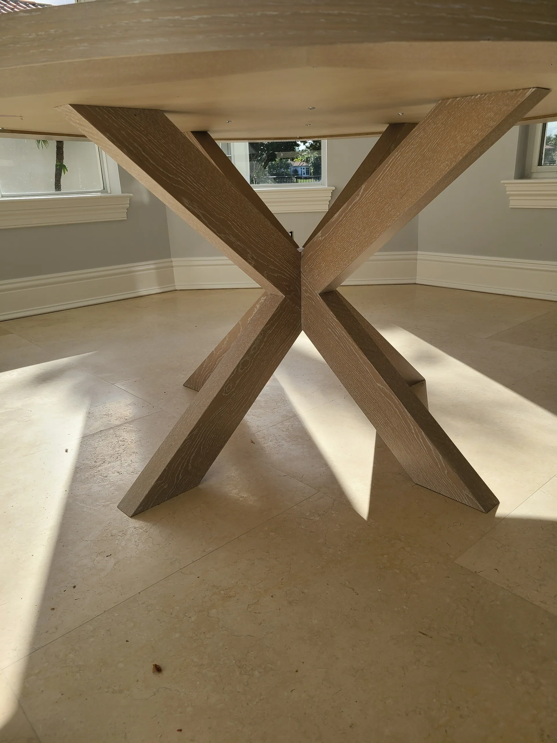 Oak Pedestal Dining Table — gallery 7