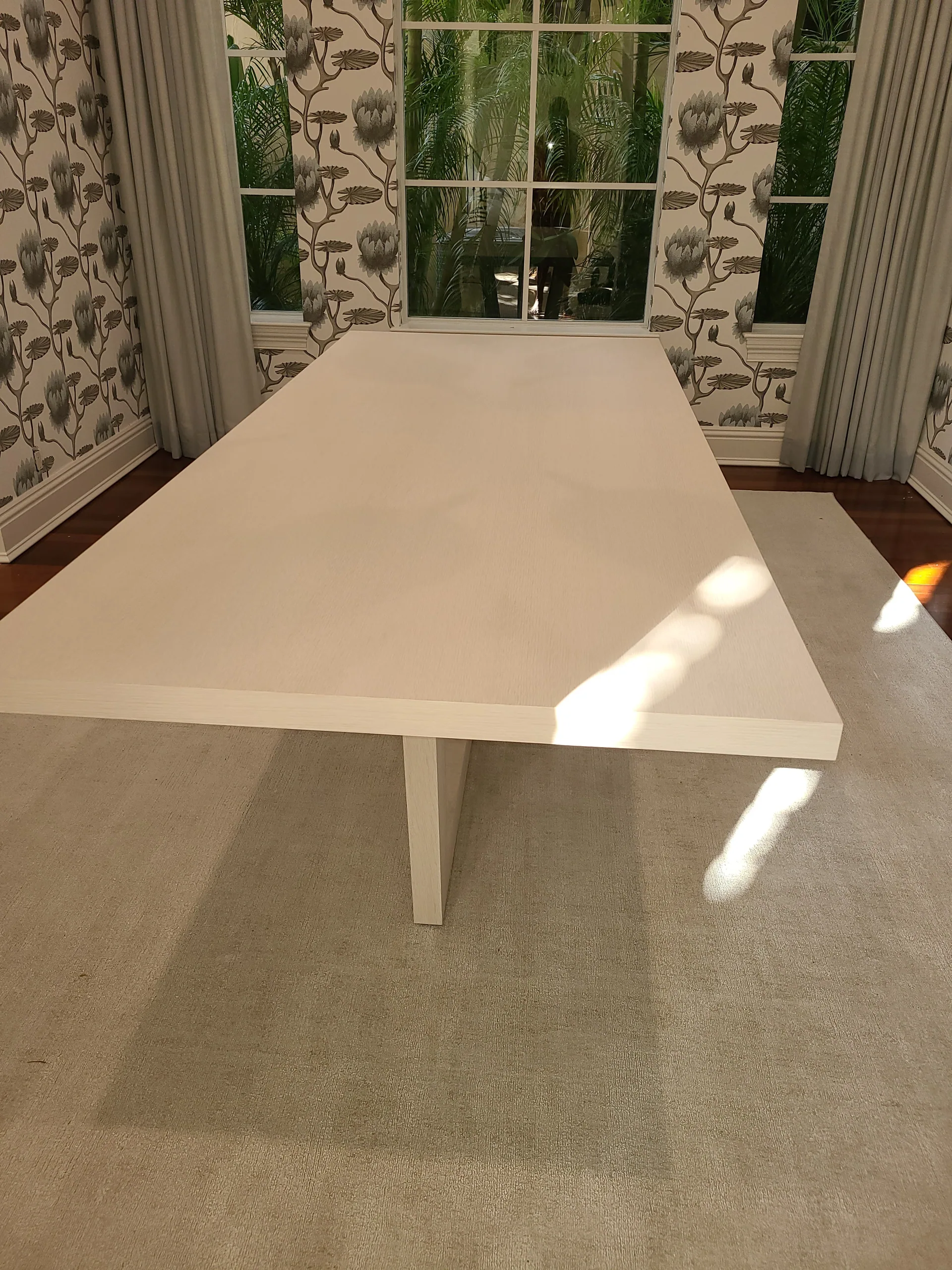 Oak Pedestal Dining Table — gallery 9